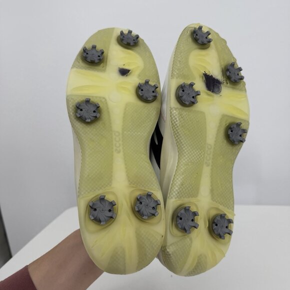 Ecco Women's Golf Shoes with Spikes size 42 EU or 11-11.5 US White Leather/Pink - Picture 14 of 14